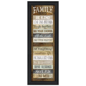 "Family Rules Shutter" By Marla Rae, Ready to Hang Framed Print, Black Frame - 1 of 4