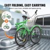 VEVOR Folding Adult Tricycle, 24-Inch 7-Speed Adult Folding Trikes, Carbon Steel 3 Wheel Cruiser Bike with Basket & Adjustable Seat - 4 of 4