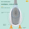 Creative Diving cartoon duck silicone toilet brush Household Bathroom with base cleaning kit Wall-mounted toilet brush - 3 of 4