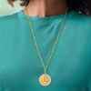 Ross-Simons 0.10 ct. t.w. Diamond Moon and Star Pendant Necklace in 2-Tone Sterling Silver - 3 of 4