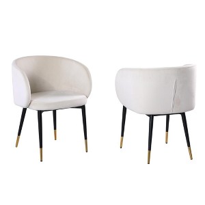 Best Master Furniture,Hemingway Velvet Upholstered Side Chair - 1 of 1