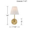 Possini Euro Design Possini Euro Nina 14" High Gold Plate Wall Sconce - 4 of 4