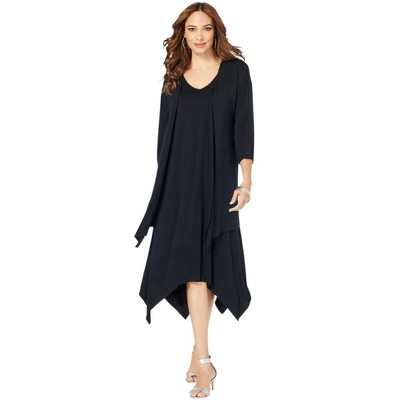 Roaman's Women's Plus Size Jacket Dress Set