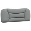 vidaXL Headboard Cushion Light Gray 39.4" Fabric - 2 of 4