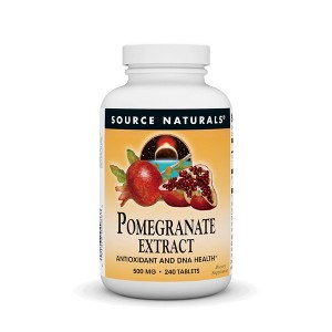 Pomegranate Extract 500mg by Source Naturals, Inc.  -  240 Tablet - 1 of 3