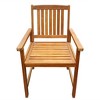 VidaXLPatio Chairs 2 pcs Solid Acacia Wood Brown - 3 of 4