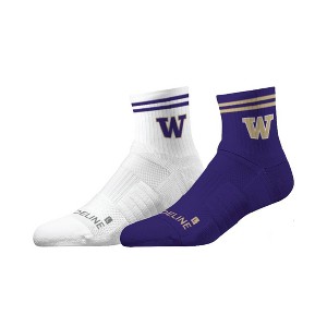 NCAA University of Washington Half-Calf Knit Socks 2pk - 1 of 1