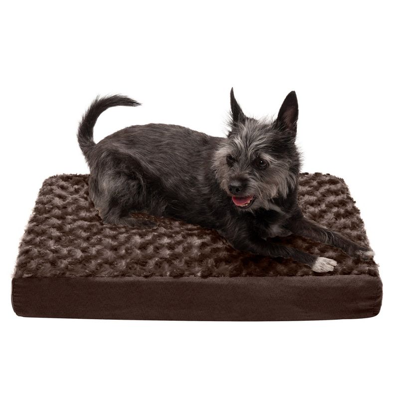 FurHaven Ultra Plush Deluxe Full Support Orthopedic Mattress Pet Bed, 1 of 4