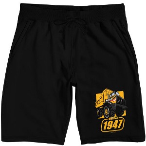 Tonka Dump Truck 1947 Adult Black Sleep Pajama Shorts - 1 of 3
