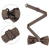 INSPIRE CHIC Men's Jacquard Adjustable Strap Pre-tied Bow Ties for Elegant Wedding - 2 of 4