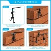 LunaLulinlk Stainless Steel Brick Wall Clips, Brick Hooks Clamp Outdoor Heavy Duty 1-3/4" to 2-3/4" Brick Hook Brick Hangers No Drill, 6 Packs - 3 of 4
