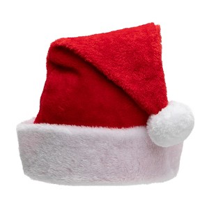 Northlight Red and White Waffle Weave  Adult Christmas Santa Claus Hat Costume Accessory - Small - 1 of 4