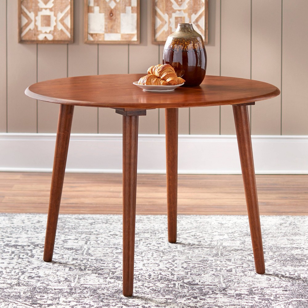 Photos - Dining Table 42" Round Florence  Walnut - Buylateral