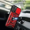 Kickstand Ring Holder with Slide Camera Cover TPU Magnetic Car Mount for APPLE IPHONE 14 PRO MAX - 3 of 4
