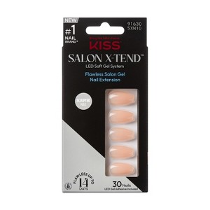 KISS Products Salon X-tend Fake Nails - Limousine - 34ct - 1 of 4