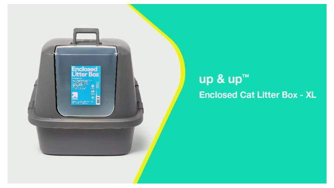 Enclosed Cat Litter Box - XL - up & up™, 2 of 5, play video
