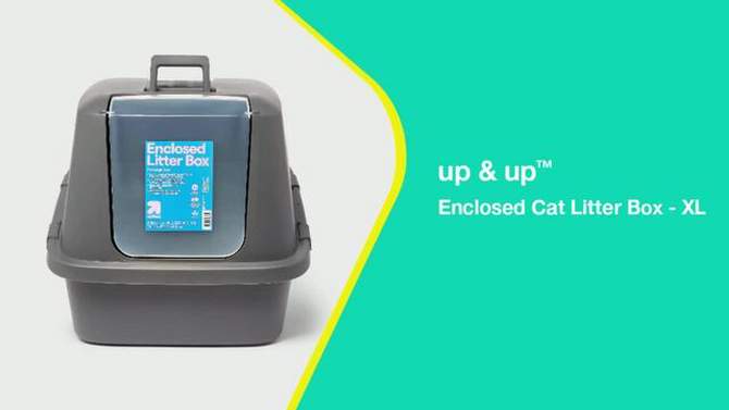 Enclosed Cat Litter Box - XL - up & up™, 2 of 5, play video