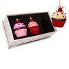 Kurt Adler Noble Gems™ Cupcake Glass Ornament Set, 3-Piece Box Set - 2 of 4