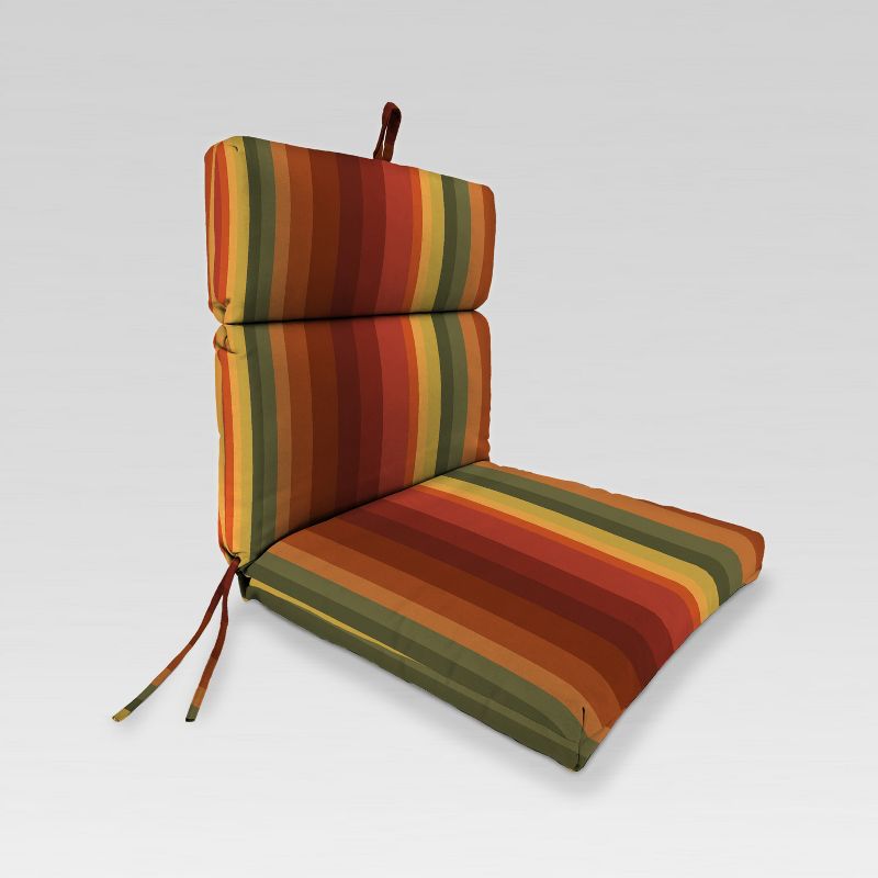 Outdoor French Edge Dining Chair Cushion - Jordan Manufacturing, 1 of 4