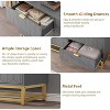 6 Drawer Dresser with Wide Storage, Wood Dresser Chest Organizer with Metal Legs, Modern Dressers & chests of Drawers for Bedroom, Living Room - 4 of 4