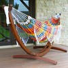 Vivere 10 ft Brazilian Hammock with Solid Pine Arc Stand - 2 of 4