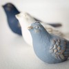 Sullivans 2.25" Color-Washed Bird Figurines Set of 3, Multicolor - 2 of 3