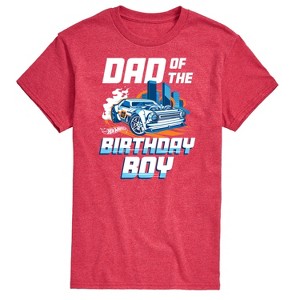 Men's - Hot Wheels - Dad Of Birthday Boy Short Sleeve Graphic T-Shirt - 1 of 4