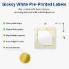 Avery Square Labels, Gold Florals, 3" x 3", 60 Total - 2 of 4
