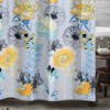 Greenland Home Fashions 1908CSHW Watercolor Dream Gray Shower Curtain, 72x72 Inches - 2 of 2