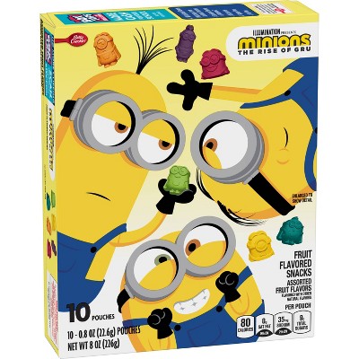 Betty Crocker Fruit Snacks Assorted Frt Minions 2 8oz 10ct Target