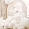 partywoo balloons 4 sizes 85 pcs-white - 4 of 4