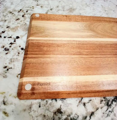 10x13 Reversible Bamboo Cutting Board Natural - Figmint