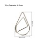 Unique Bargains Drop-Shaped Decorative Bookmark Metal Small Size Paper Clip 100 Pcs - 2 of 4