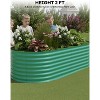 coucheta 2-Pack Galvanized Steel Raised Garden Beds - Outdoor Large Metal Planter Boxes for Vegetables, Fruits & Flowers, Tool-Free Assembly - 3 of 4
