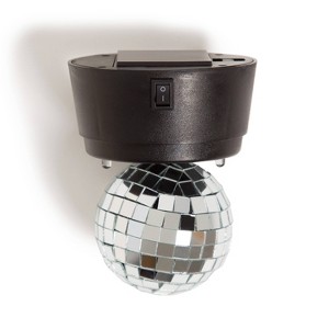 U Brands Magnetic LED Disco Ball Light Silver - 1 of 4