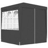 vidaXL Professional Party Tent with Side Walls 8.2'x8.2' Anthracite 0.3 oz/ftÂ² - 4 of 4