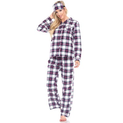 Women's Three-Piece Pajama Set - White Mark