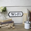 VIP Metal 10 in. White Wi-Fi Word Art Avenue Sign - 2 of 3
