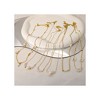 Anna-Kaci Trendy Pearl Necklace Gold Plated Choker Elegant Summer Jewelry for Brides and Weddings - 4 of 4