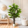 NicBex 70" Artificial Bamboo with Pot Realistic Faux Plant for Indoor/Outdoor Decor, Easy Maintenance, Sturdy Base, Lifelike Segmented Stems - 4 of 4