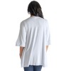 Womens Open Front Elbow Length Sleeve Cardigan - 24seven Comfort Apparel™ - 3 of 4