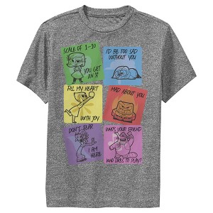 Boy's Inside Out Emotions Valentine Cards Performance Tee - 1 of 4