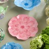 Certified International (Set of 4) 11" Wildflower 3D Floral Melamine Dinner Plates Pink - 4 of 4