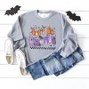 Simply Sage Market Women's Graphic Sweatshirt Let's Go Ghouls Flowers - image 3 of 4