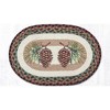Earth Rugs Pinecone Oval Placemat 13"x19" – Rustic Farmhouse Table Decor - 2 of 3