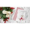 C&F Home Holiday Winter Themed Single Red Cardinal Embroidered Sitting on Red Berry Tree Flour Sack Dish towel 27L x 18W in. - 3 of 4