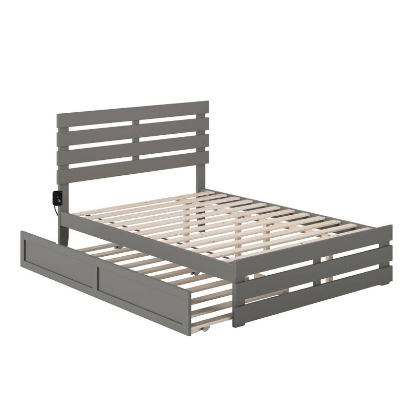 Oxford Bed with Footboard and USB Turbo Charger with Trundle - AFI, 4 of 8