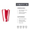 Silipint: Silicone 1.5oz Shot Glasses: 6 Pack - 3 Poinsettia & 3 Peppermint - 2 of 4