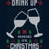 Men's Design By Humans Drink Up Grinches Ugly Christmas Sweater By shirtpublic Tank Top - 2 of 3
