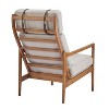 MAYEERTY Mid Century Accent Armchair, High Back Ergonomic, Living Room Reading Nook, Light Gray - 3 of 4
